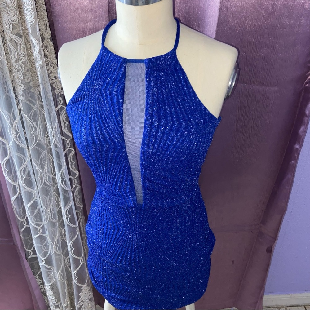 Sparkly blue dress